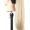 Aplique Cabelo 150g Ondulado Castanho Escuro Rabo De Cavalo - Imagem 8